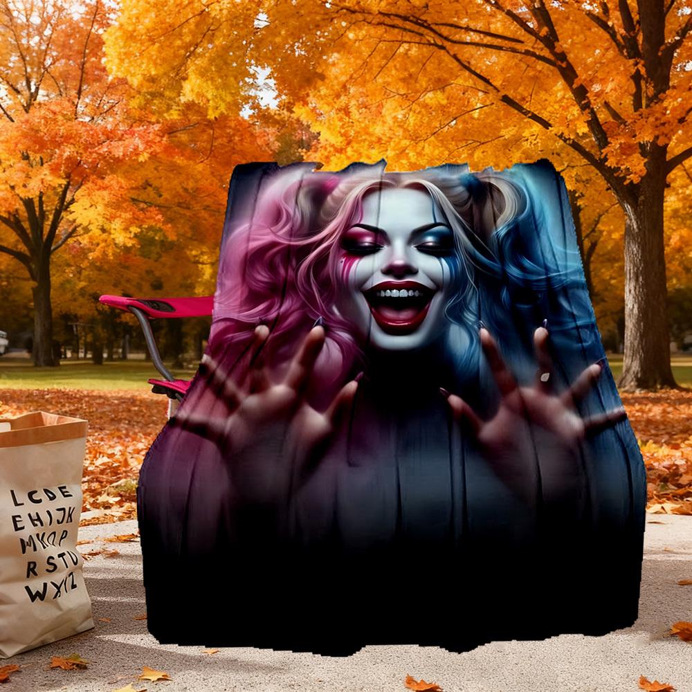 1 шт. Плед Harley Quinn для отдыха на природе - мягкий, фланелевый, для гостиной, путешествий, кемпинга c1209064