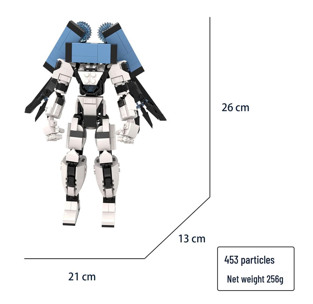 Трансграничный Титан Клокмен против. Туалетмен Телевизор Динамик Конструктор Минифигурки