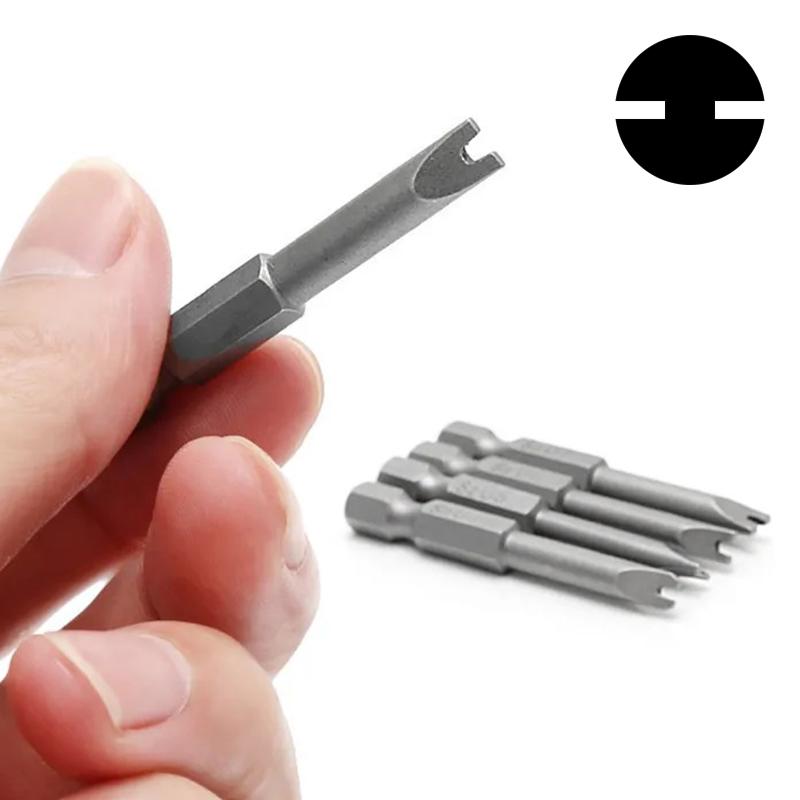 Набор бит для электрической отвертки с магнитным наконечником U-образной формы, шестигранник 1/4 дюйма, стальное сверло-наконечник U-образной формы S2, 50 мм U4 U5 U6 U7 U8