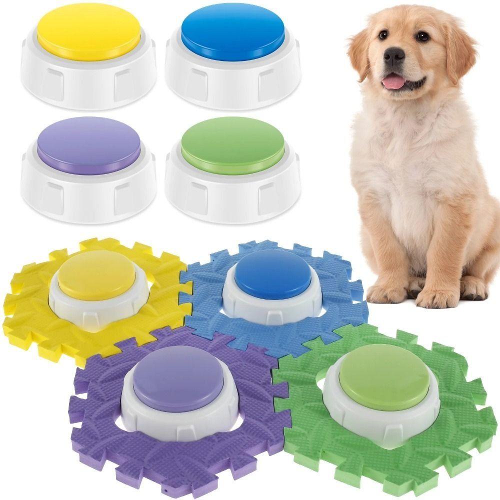 Anti Slip Dogs Training Communication Eva Mat Colorful Pet Interactive Toy  Pet Training Buttons
