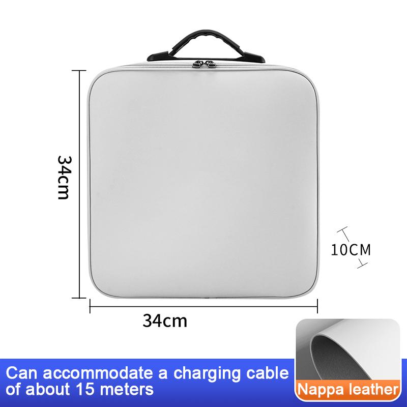 Portable EV Car Charging Cable Storage Box Fit For Tesla Model 3 Y S X Electric Vehicle Charger Cables Carry Bag Waterproof