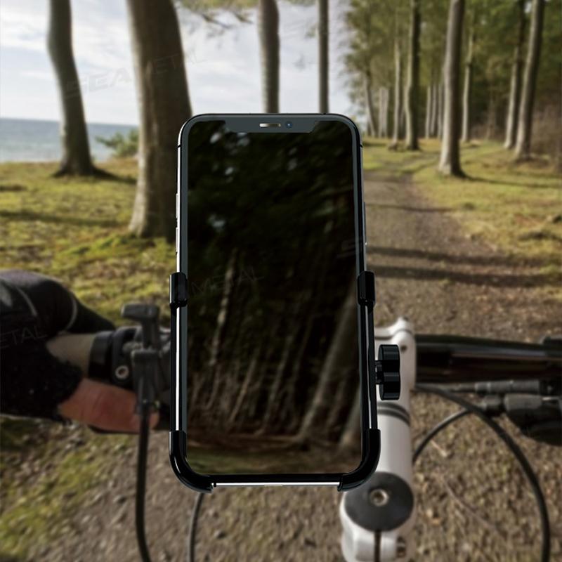 BLALION Motorcycle Rearview Mirror Phone Holder Electric Bike Rear View Mirror Cellphone Bracket 360 Rotatable Phone Support