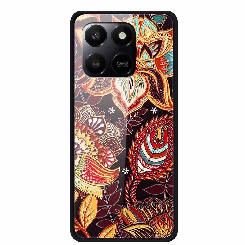 Стеклянная задняя крышка для Honor X7d 2025 Чехол X 7 D Coque Жесткий чехол из закаленного стекла для Honor 400 Smart Play 10T 5G Чехол Funda Para