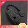 Styling Mouldings Leather Car Key Case For Mercedes Benz A C E S G Class GLC CLE CLA GLB GLS W177 W205 W213 W222 X167 AMG Fob Su