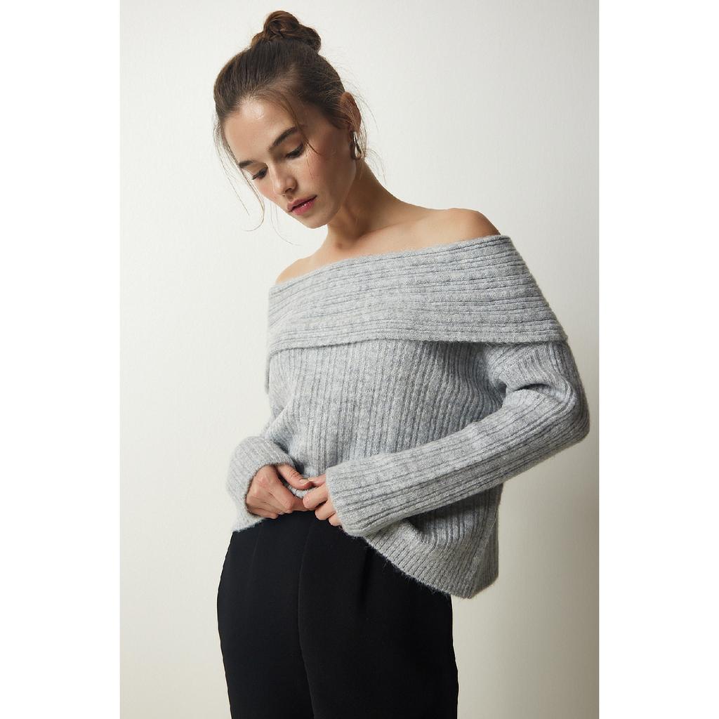 Женский красный трикотаж с воротником Мадонна Pf00049