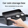 Car Coin Box Change Convenient Car Organizer Holder Coin Compact Durable Storage Container