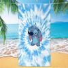 Western Anime Pattern Soft Thick Microfiber Large Towel For Children Beach Swimming
