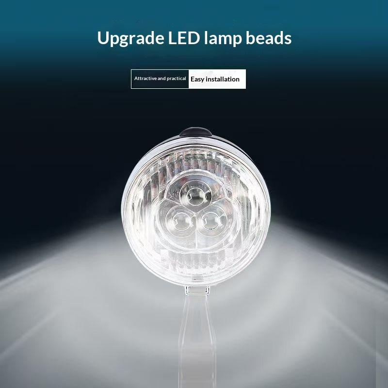 Retro Bike Headlight Type-C Rechargeable Classic Mountain Bicycle Front Light 3 Led Road Bike Headlamp Cycling Accessories