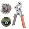 Grommet Tool Kit Pliers Eyelet Kit Press Punch Kits Grommet Machine Handhold Pliers Grommet Punch with Eyelets and Grommets