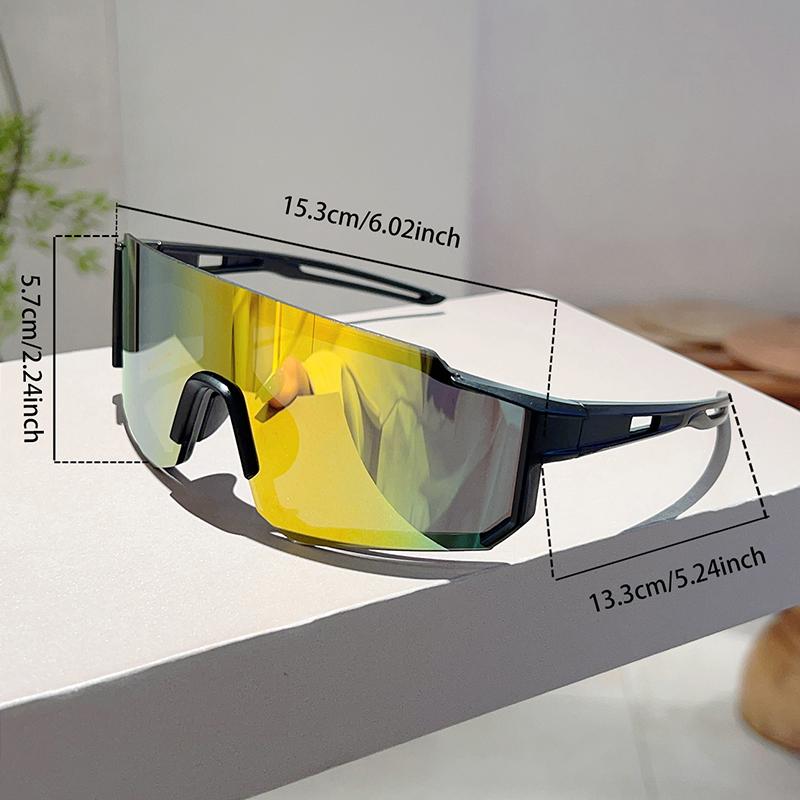 Оверсайз спортивные очки мужские модные зеркальные для активного отдыха, велосипедные солнцезащитные очки женские, облегающие, с защитой от УФ-лучей