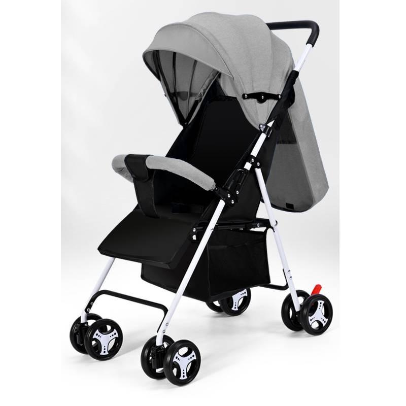 Stylish Baby Stroller In Soft Colors Comfortable Transport Convenient Folding