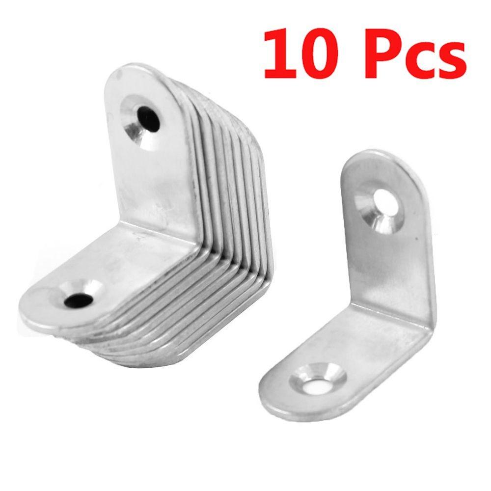 Стальной серебристый тон 90 градусов круглый конец металлический ремесленный угловой кронштейн декоративный угловой кронштейн мебель