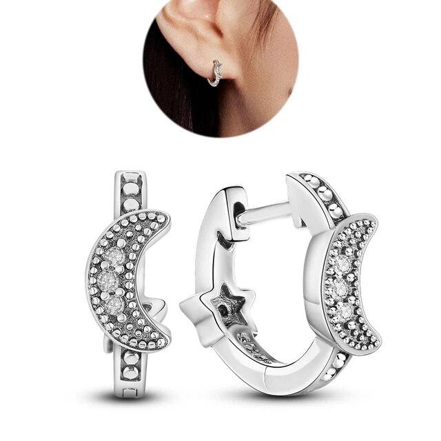 2023 сверкающее серебро 925 пробы, серьги, оригинальные подвески, серьги-кольца для женщин, ювелирные изделия, подарки