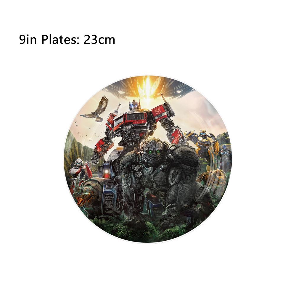 51pcs Transformers Themed Birthday Party Decor w/ Plates Napkins Tablecloth Cups