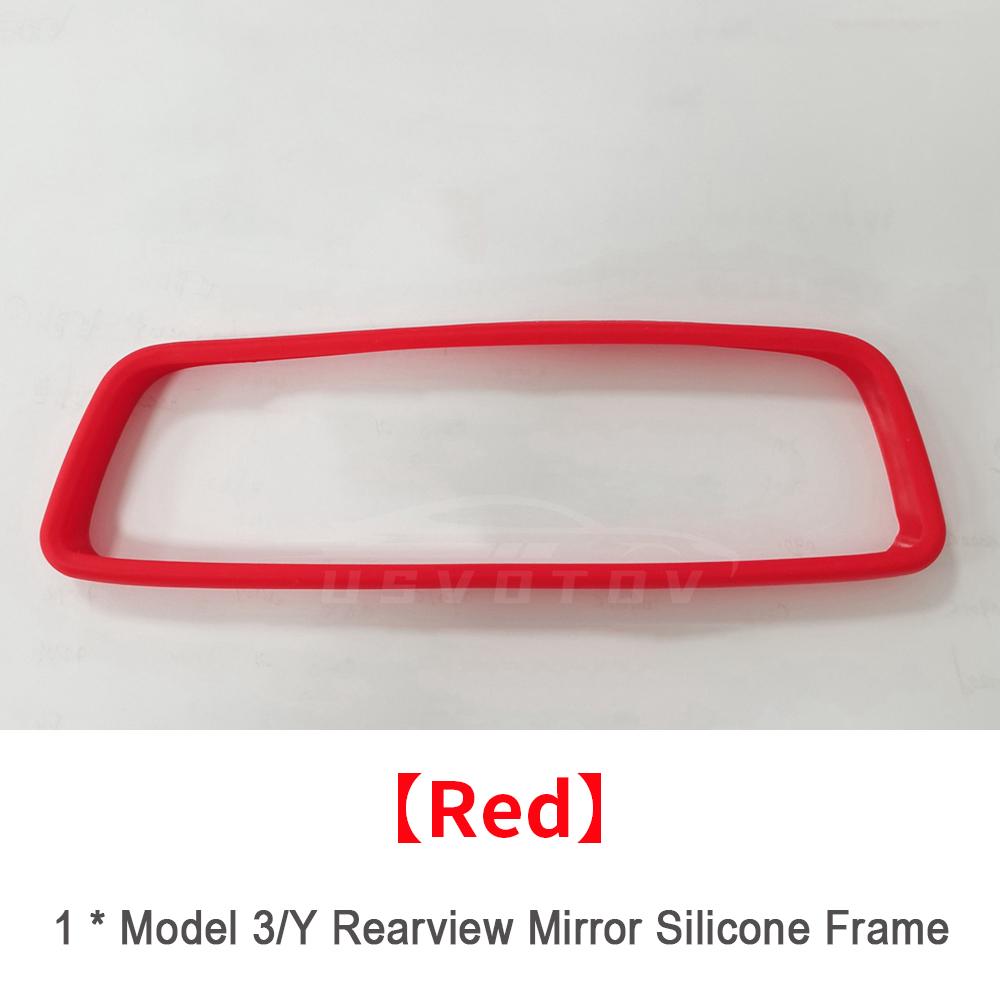 Защитная рамка для зеркала заднего вида для Tesla Model 3 YSX, аксессуары для центральной консоли, внутренняя крышка заднего вида, силиконовый резиновый чехол