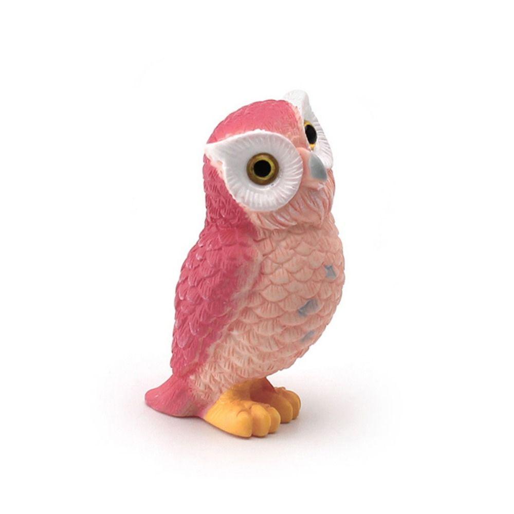 Resin Crafts Owl Miniatures Cute Mini Owl Ornaments Creative Simulation Owl Ornaments  Outdoor