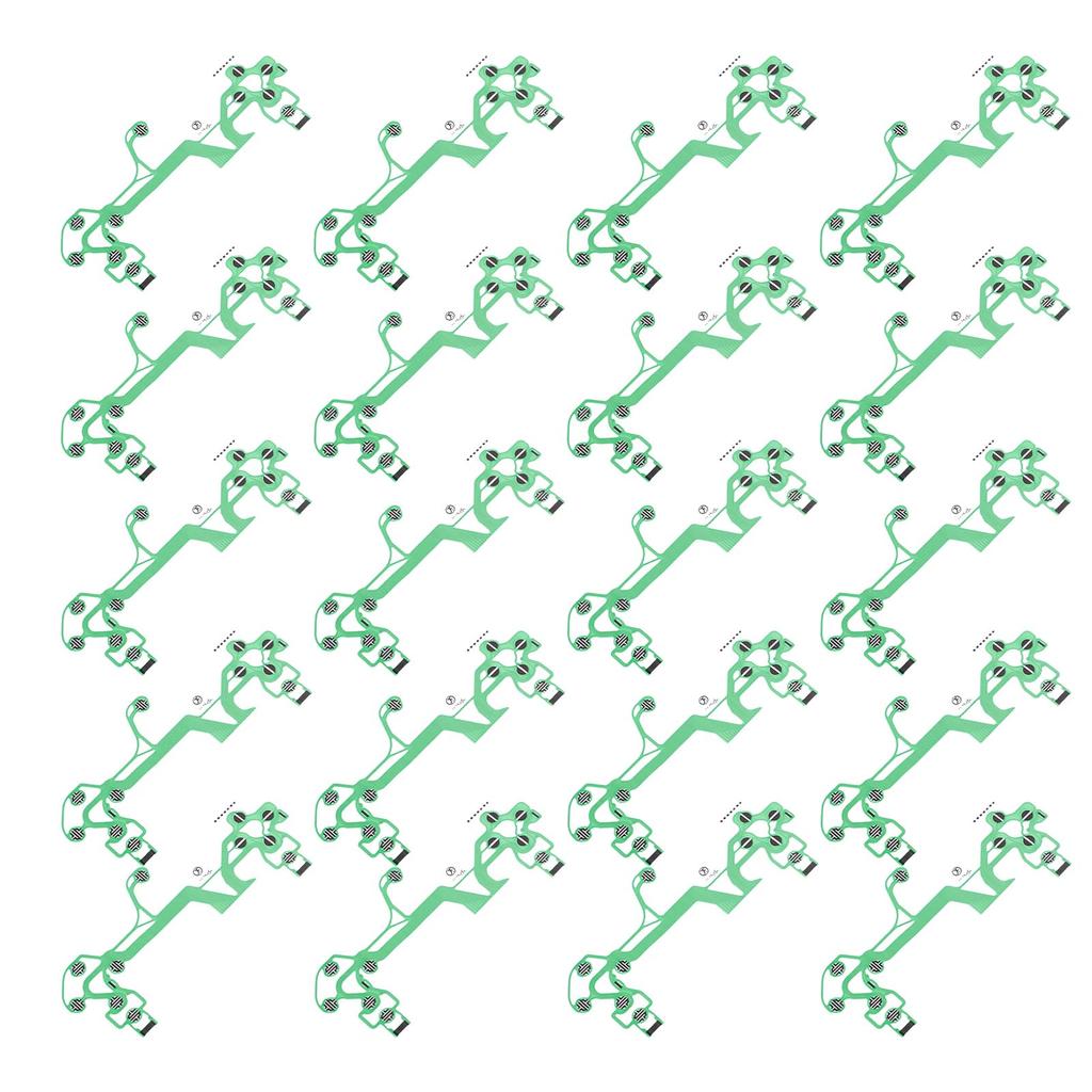 20Pcs Flexible Ribbon Circuit Board Fit for 4 Pro Slim Controller Conductive Film Replacement Game Console Parts