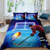 Ice Hockey Duvet Cover Hockey Player Bedding Set Winter Sports Event Comforter Cover Twin Full For Kids Boys Girls Bedroom Decor