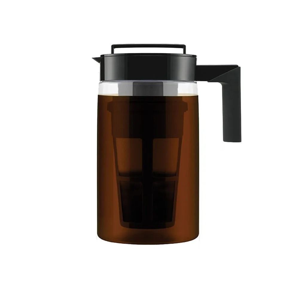 Silicone Handle Coffee Pots Filter Iced Coffee Brewer Durable Coffee Kettle Carafe Home
