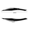 2Pcs Black Headlight Eyelid Eyebrow Trim For BMW 3 Series E90 E91 2009-2011 2012