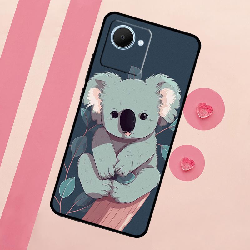 Cute Australia Koala Art Case For Realme 11 Pro Plus 10 9 GT Neo 5 3 3T C11 C15 C25s C21Y C30 C31 C33 C35 C53 C55
