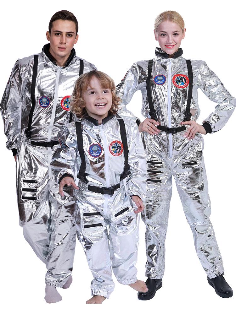 Astronaut Pilot Halloween Costume: Spacesuit Role-Playing Outfit for Kids and Adults
