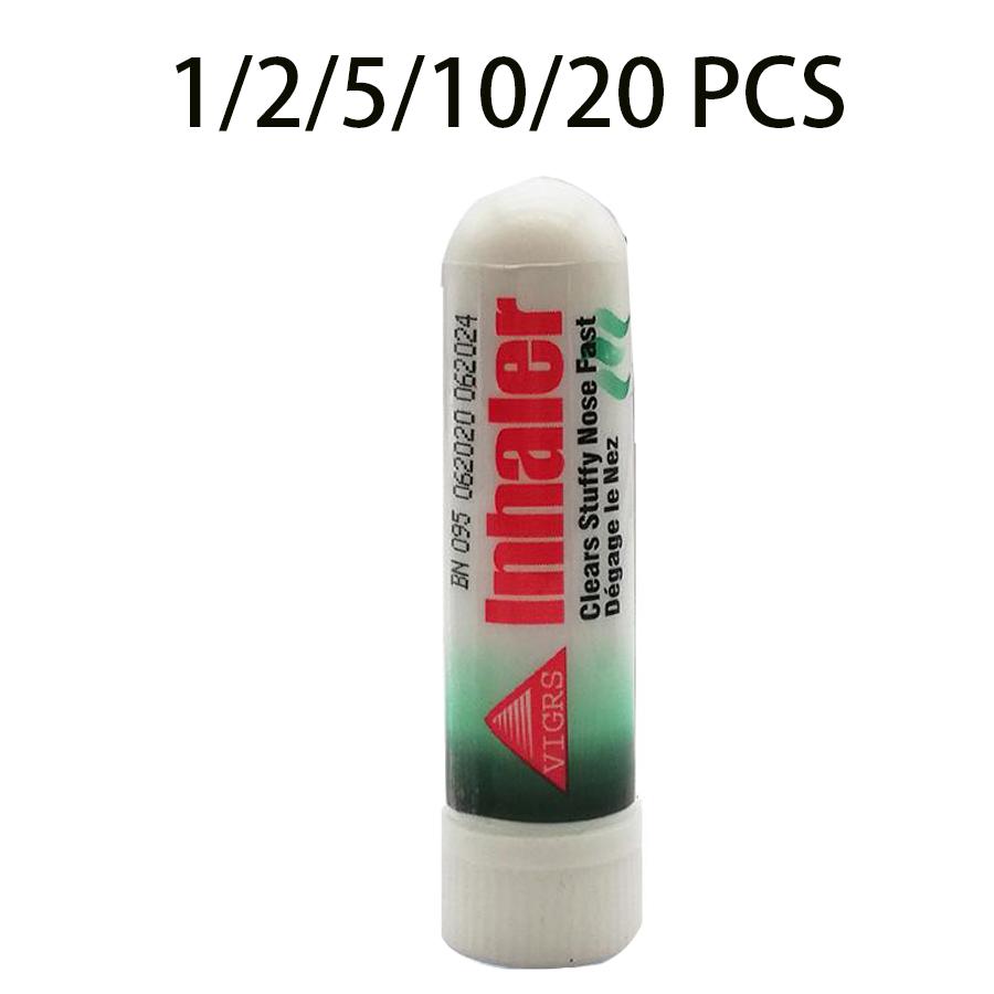1/2/5/10/20 Pcs Nasal Inhaler for Nose Mint Essential Oils Runny Nose Refresh Cold Cool Herbal Ointment Natural Plant Essence Refreshing Nose