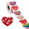 500pcs Stickers Heart-Shaped Pasters Handicrafts Decoration Sealing Stickers for Party Card Bag