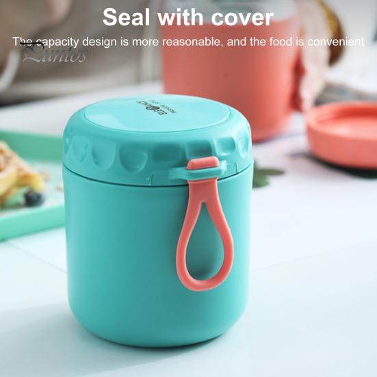 Изолированная герметичная термокружка для супа объемом 430 мл из нержавеющей стали для овсянки, молочной каши, семейного обеда