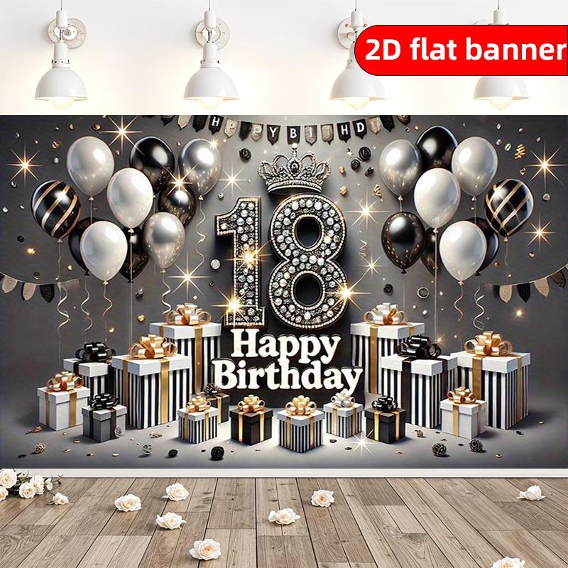 2D Plan 18th Birthday Celebration Digital Design Indoor and Outdoor Activities Background Decoration Multi functional Theme