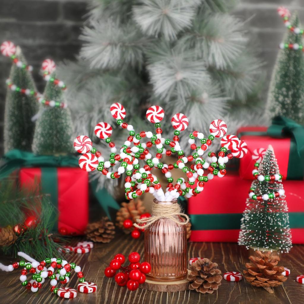 Christmas Curly Candy Cane Pick  with Arbitrary Change of Form Design for Wedding Christmas Eve New Year