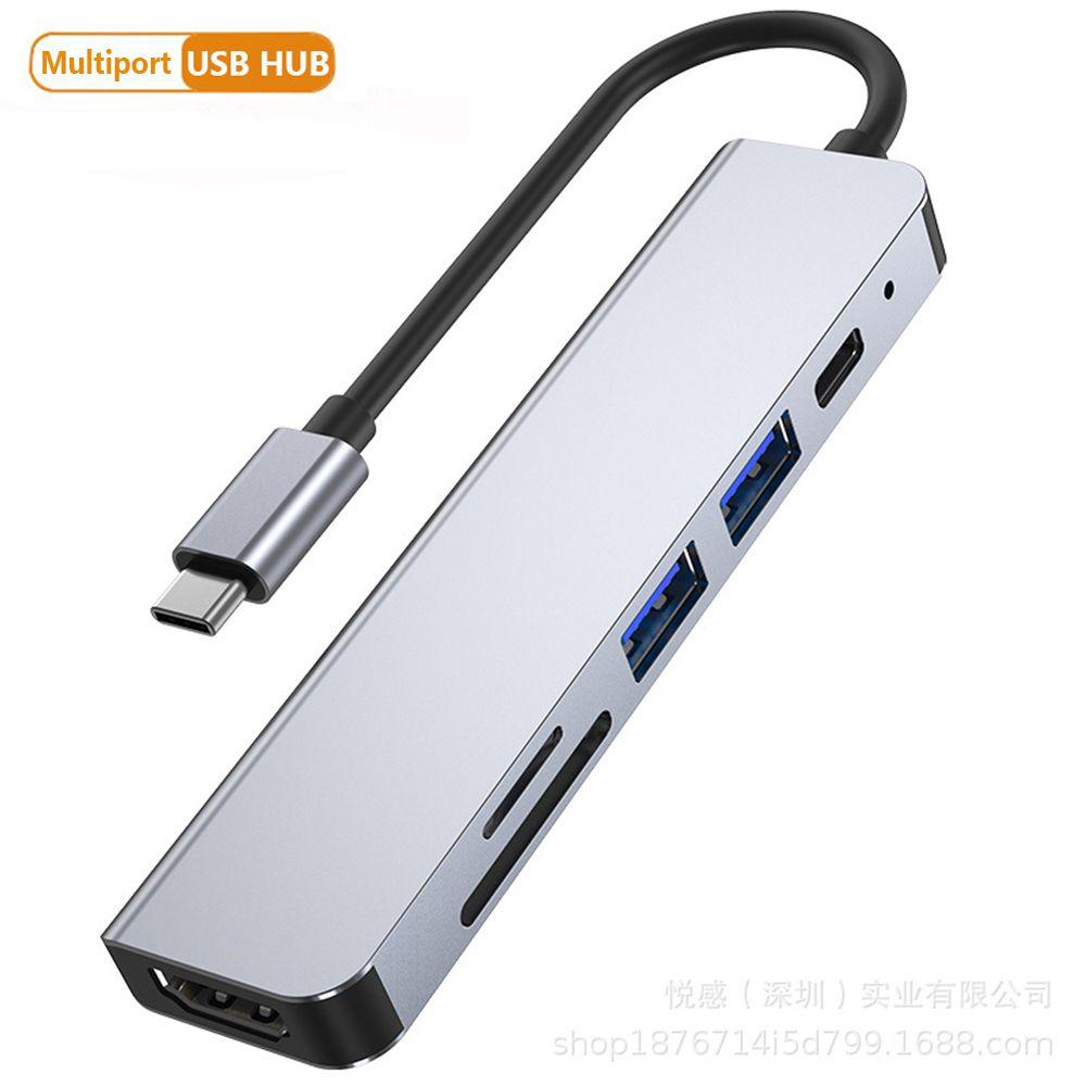 9-IN-1 Memory Card Reader Dock USB C Hub 4K HDMI Type-C Multiport Adapter