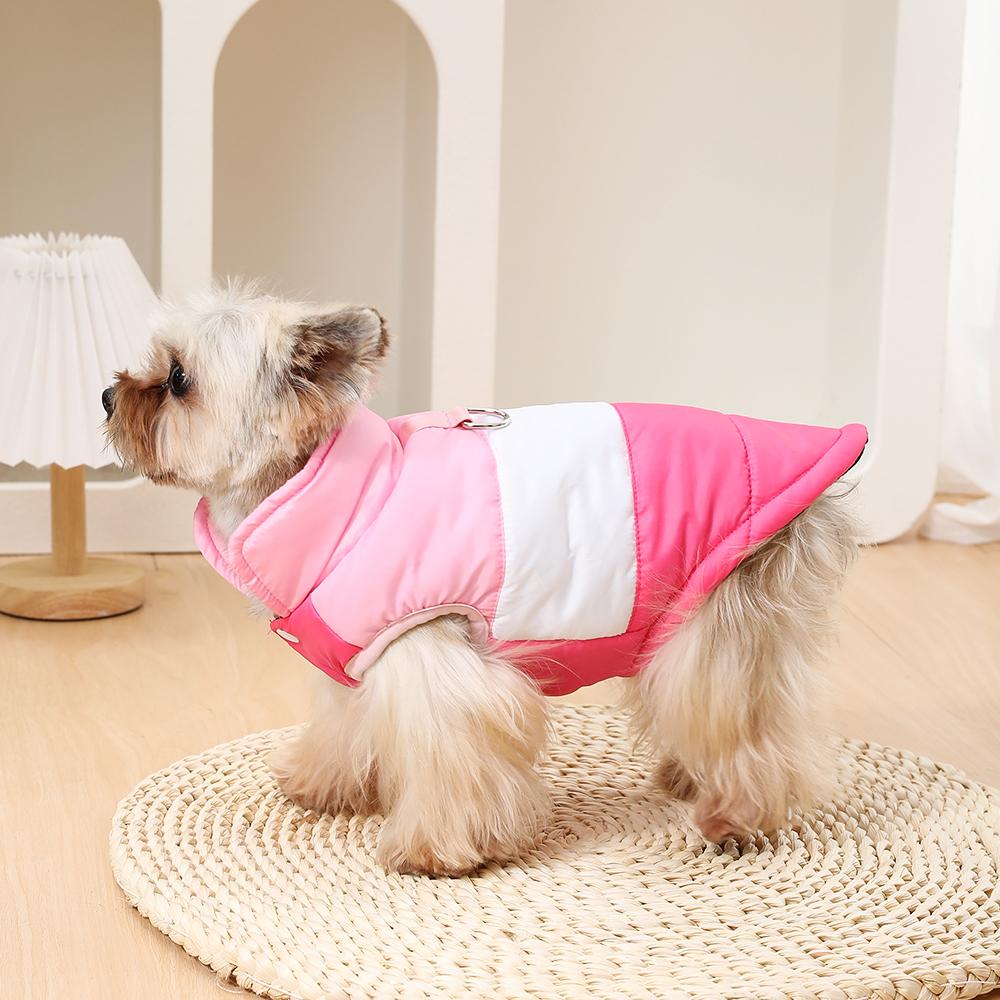 Warm Dog Jacket Outdoor Windproof Puppy Clothes For Small Medium Dogs Cats With D-ring Autumn Winter Pet Clothing Schnauzer French Bulldog Coat