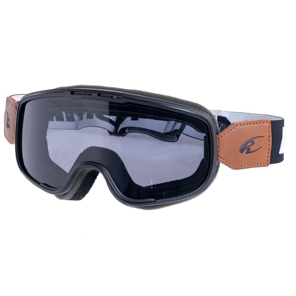 Мотоциклетные очки Komine UV Оригинальные Дымчатые Бесплатные Очки HK-500, Совместимые, 99% Защита, Кожа, Черный,