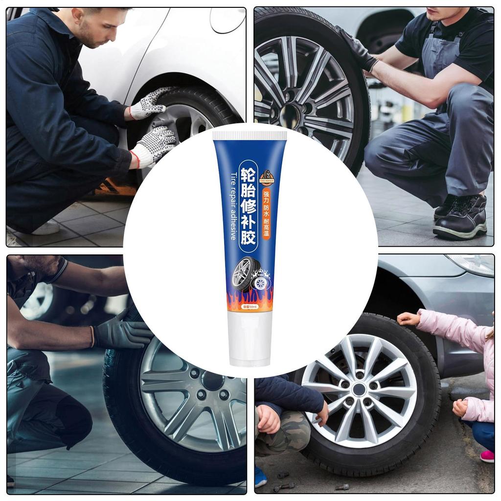Tire Repair Glue 60ml Professional Tire Repair Adhesive Car Wheel Maintenance Tools For Scooter Farm Road Lawn Mower Commuting