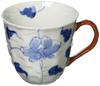 Кружка Hamato Arita Ware Soutagama Dyed Peony с фаской, красная 302084