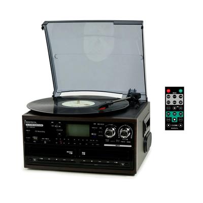 WINTECH двойной CD-плеер с пишущим динамиком Коричневый x Черный Ш325xГ293xВ207 мм (CD-совместимый) многоканальный аудио KRP-309MCWS