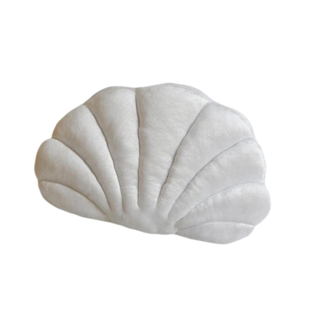 Soft Velvet Seashell Throw Pillow Chair Cushion Car Interior Decoration