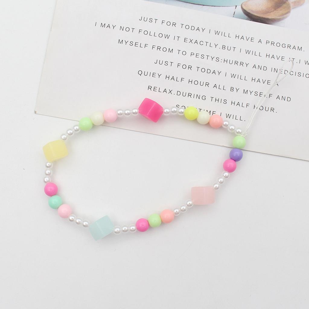 Симпатичная короткая подвеска для мобильного телефона в виде смайлика в виде звезды из мягкой глины разных цветов, бисер, ювелирное изделие.