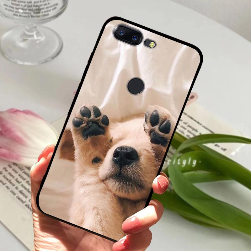 For OnePlus 5T Case 5 T Soft Silicone Cool Animal TPU Black Covers For One Plus 5T A5010 Bumper Color Printing Protective Shell