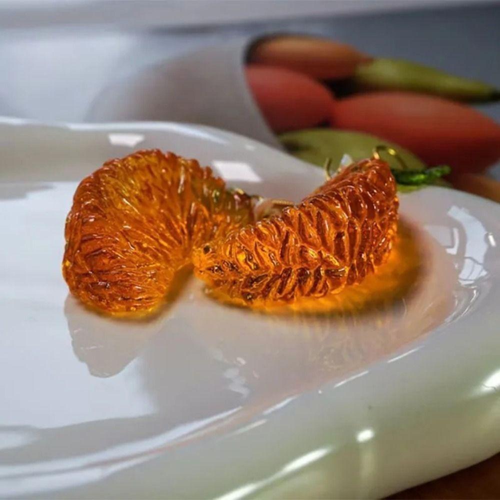 Имитация фруктов Фруктовые серьги-гвоздики Пирсинг Y2K Серьги ручной работы Пляж