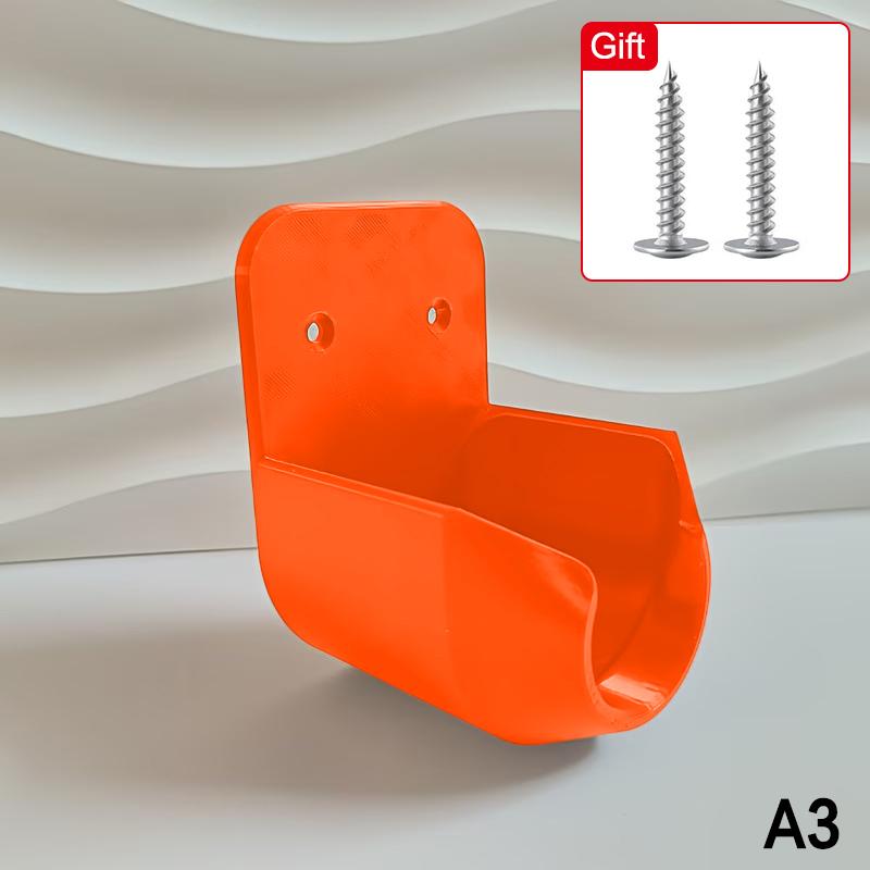 Wall Mounted Hose Nozzle Bracket with Securing Screws Leak Hole for Garden Outdoor Irrigation System Storage