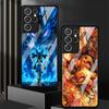 Cute Pikachu Pokemon Glass Case for Samsung Galaxy S26 S25 Ultra S23+ S25+ S24 S22 S20 FE S23 Plus S24+ S21 Luxury Phone Cover