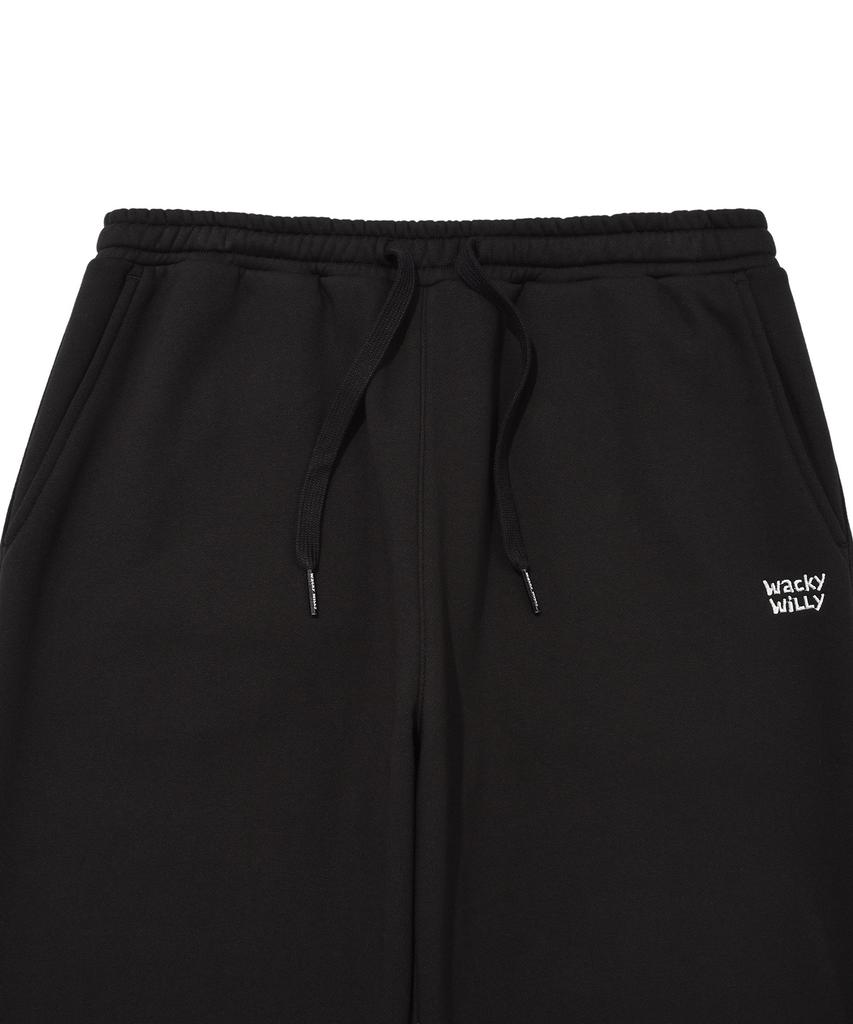 WACKY WILLY [25Fw] Brushed Sweatpants Black