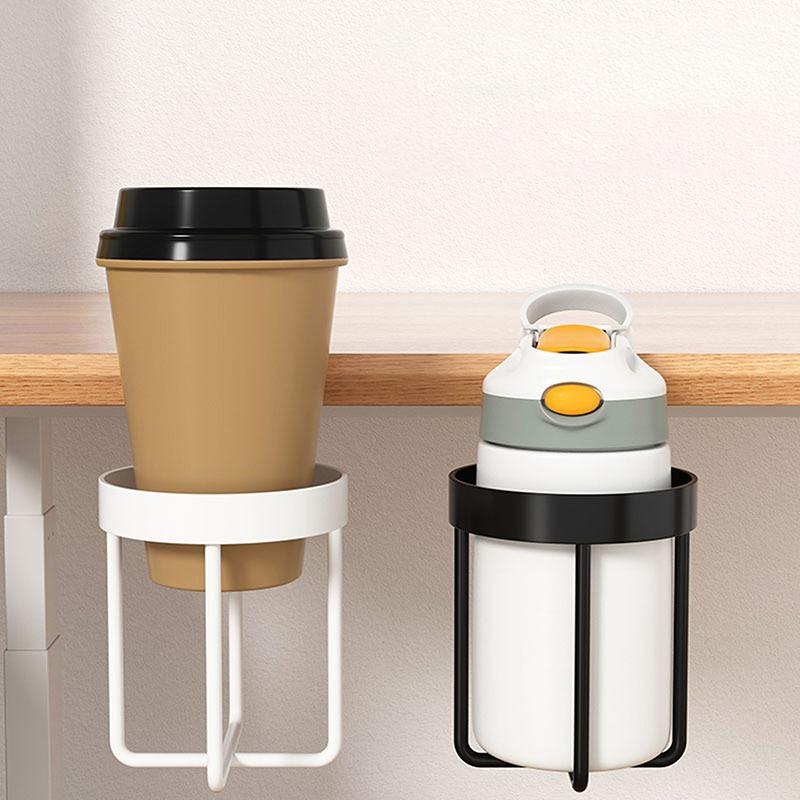 1 шт. Полка-подстаканник для стола, Универсальный фиксированный подстаканник для кофейных кружек, бутылок для воды, Держатель-зажим для стакана на столе, Стойка для хранения