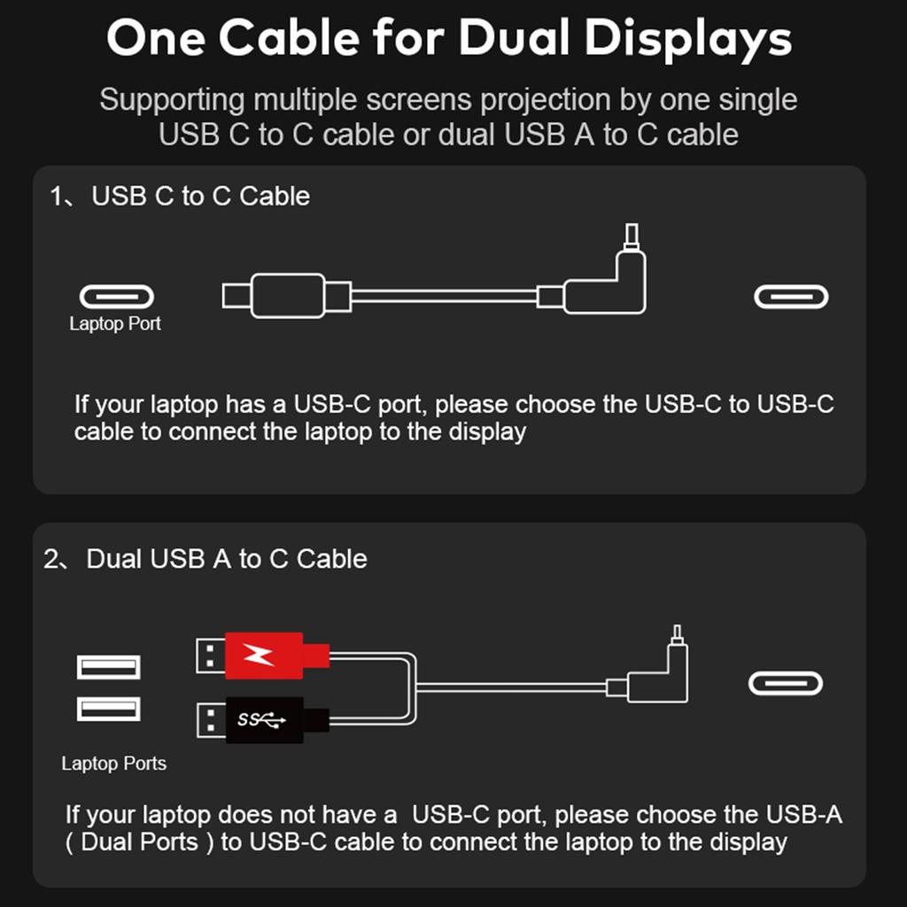16"" Расширитель экрана для ноутбука 16:10 FHD портативный тройной монитор для 1218,5" ноутбука складной монитор
