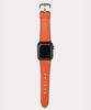 Матовый ремешок для Apple Watch из итальянской натуральной кожи Matteu (оранжевый) S97317