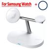 Беспроводная магнитная зарядка 3 в 1 Док-станция для зарядки телефона для Samsung S25 S24 S23 Galaxy Watch 7 6 5 4 3 2 Buds2/3/3 Pro Быстрая зарядка