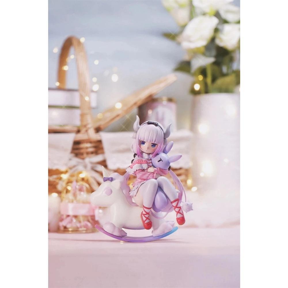 14CM Cute Kobayashi Kanna Kamui Anime Miss Kobayashi's Dragon Maid Trojan Horse Action Figure PVC KannaKamui Model Toy Gift