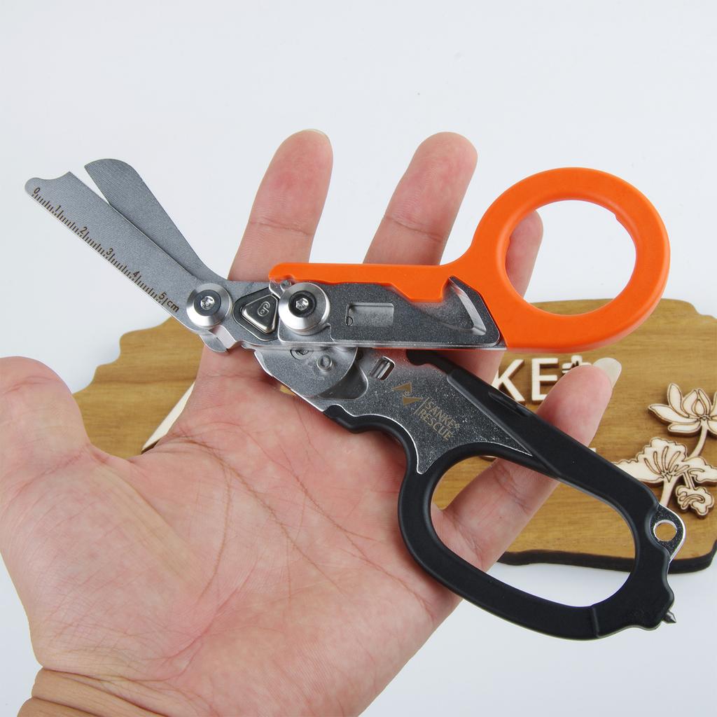 Многофункциональные ножницы, тактические плоскогубцы, инструмент для выживания на открытом воздухе, складной креативный гаджет, выдвижные ножницы из нержавеющей стали для хищников